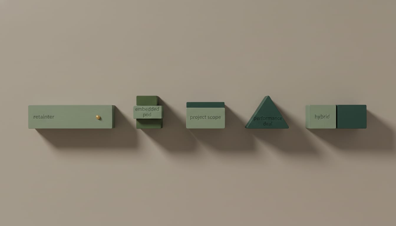 Overhead macro of five green wooden blocks in a row like a bar chart, one nudged out of line casting a shadow.